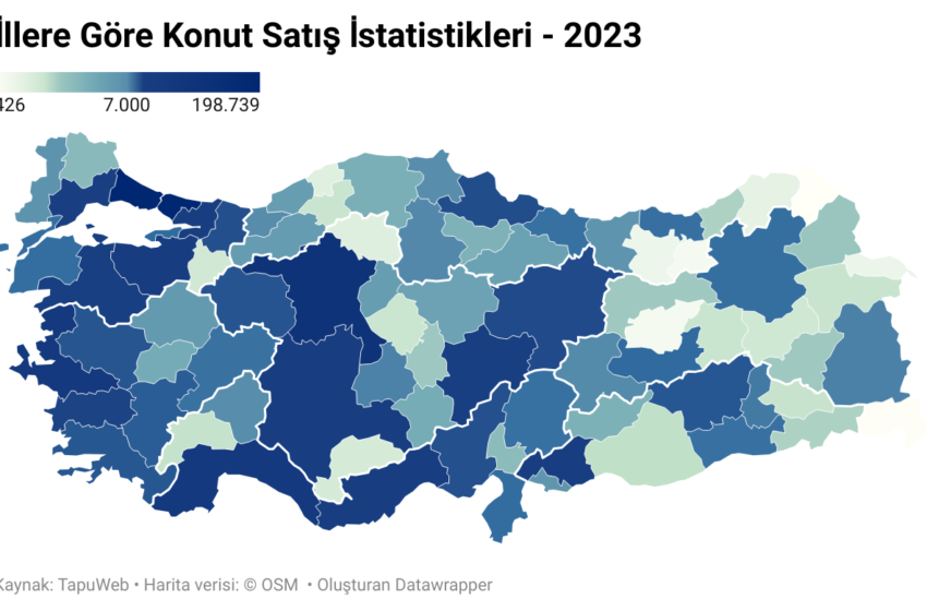  İllere Göre Konut Satış İstatistikleri – 2023